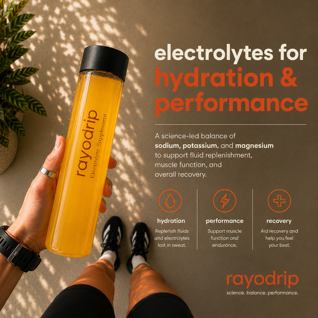 RAYODRIP : ORANGE ELECTROLYTE SACHET BOX