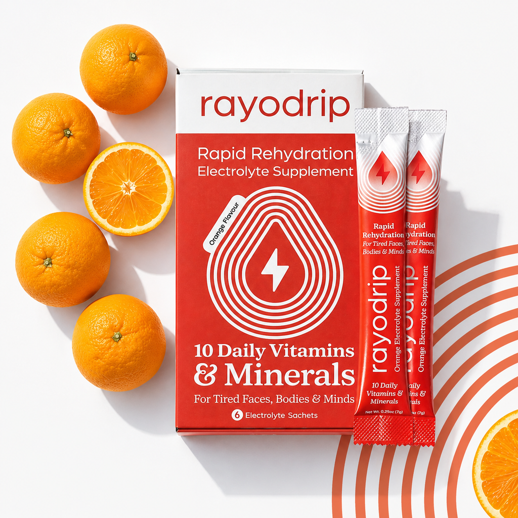 RAYODRIP : ORANGE ELECTROLYTE SACHET BOX