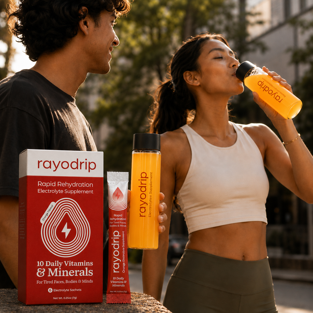 RAYODRIP : ORANGE ELECTROLYTE SACHET BOX